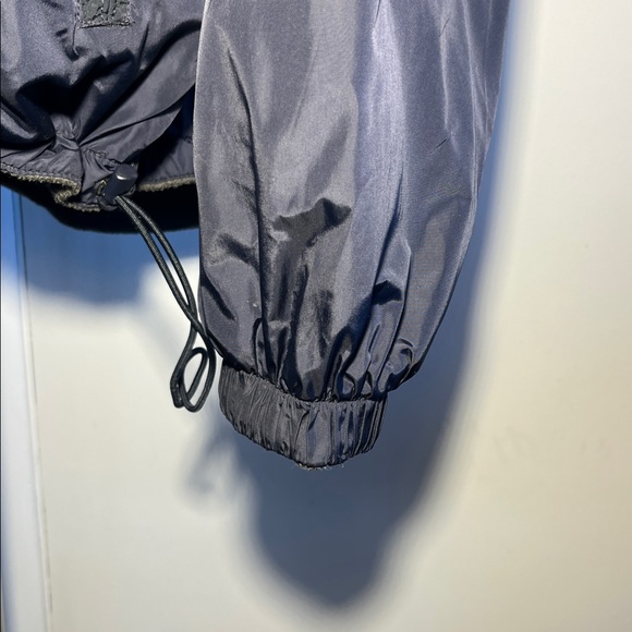 Abercrombie REVERSIBLE Navy Nylon & Grey Fleece Warm Jacket Men's Size Large - Picture 14 of 16